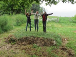 075 Rejoicing That the Sheet Mulching is Done Crazy Rooster PDC 6-21-2011 IMG_0765