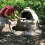 Making Cob Oven Pizza